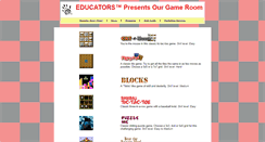 Desktop Screenshot of games.educators.com